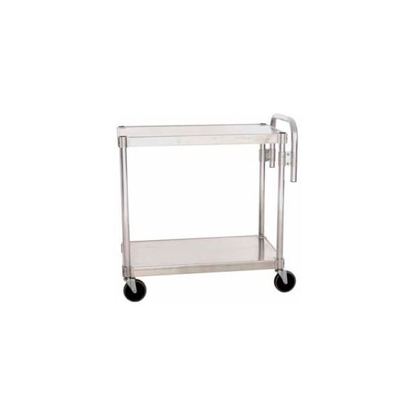 Prairie View Industries Prairie View Aluminum Utility Cart w/2 Shelves, 400 lb. Capacity, 30inL x 24inW x 36inH AUC2430 - main